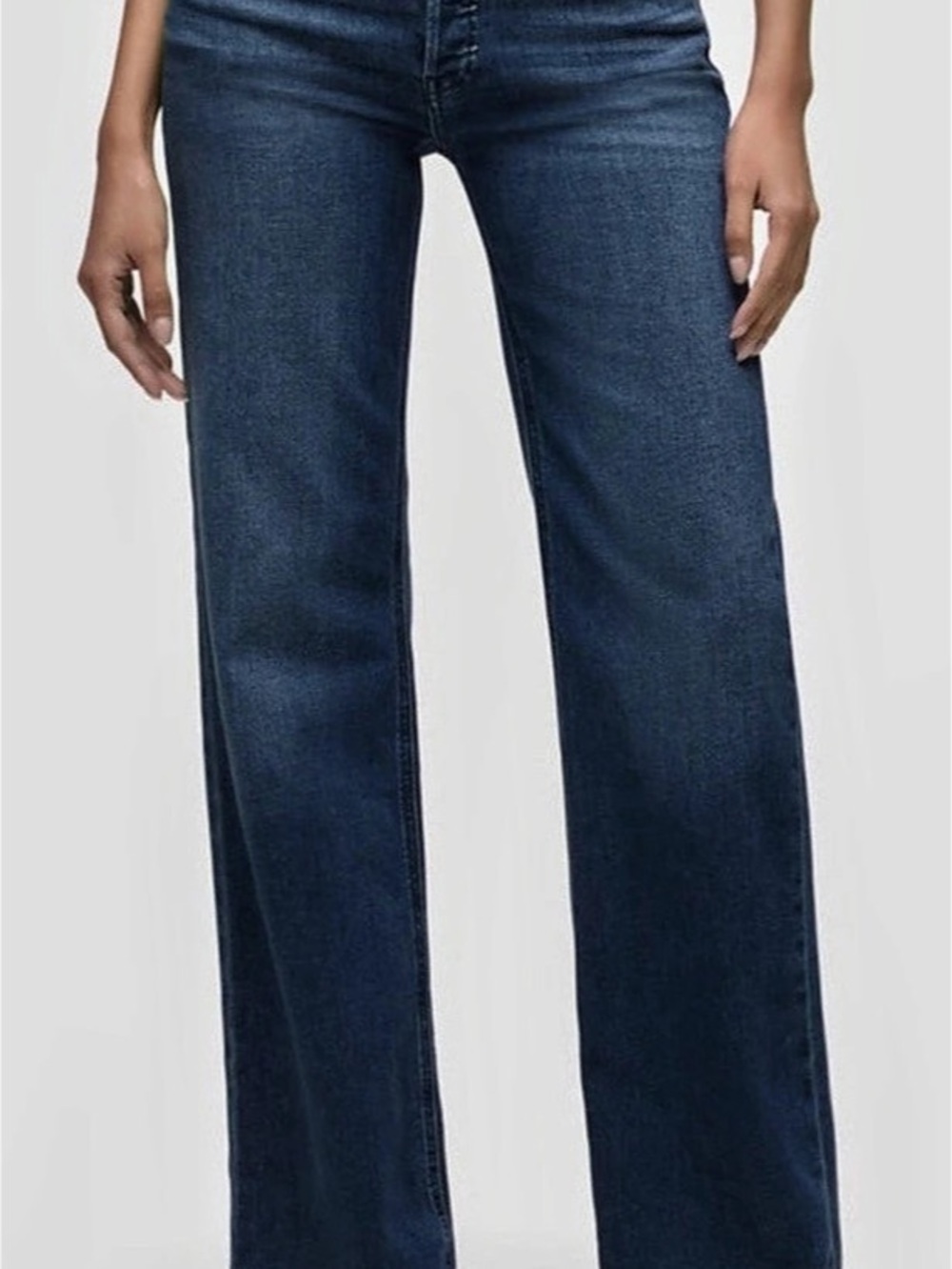 Hudson Rosie High-Rise Wide Leg Jean Jeans Blue Waist 24